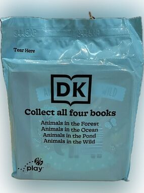 2026 DK ANIMALS IN THE WILD MICRO BOARD BOOK COLLECTIBLE CHICK FIL A KID MEAL 4”